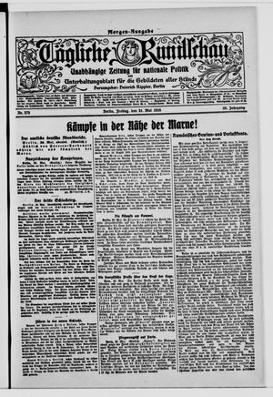 Tägliche Rundschau vom 31.05.1918