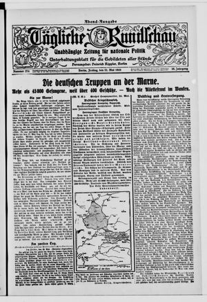 Tägliche Rundschau vom 31.05.1918