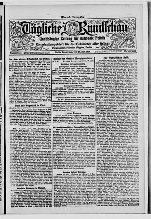 Tägliche Rundschau vom 20.06.1918