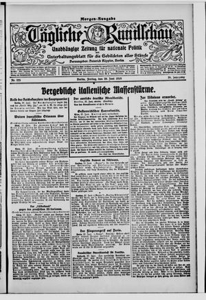 Tägliche Rundschau vom 28.06.1918