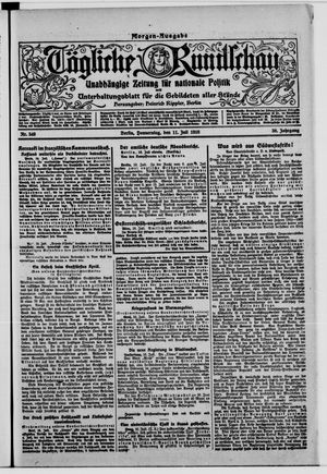 Tägliche Rundschau on Jul 11, 1918