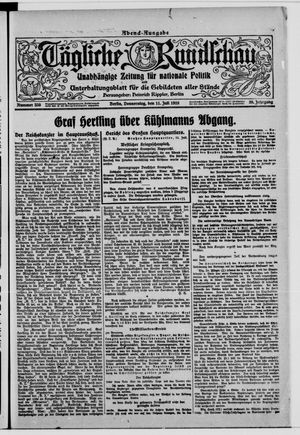 Tägliche Rundschau on Jul 11, 1918