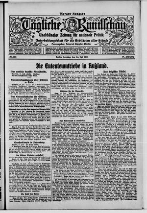 Tägliche Rundschau vom 14.07.1918