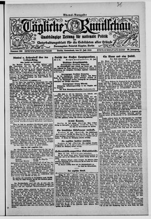 Tägliche Rundschau vom 27.07.1918