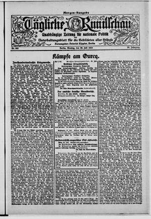 Tägliche Rundschau vom 29.07.1918