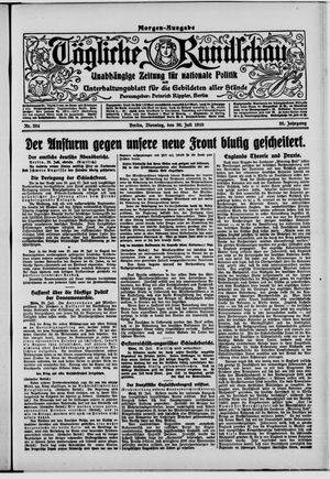 Tägliche Rundschau vom 30.07.1918