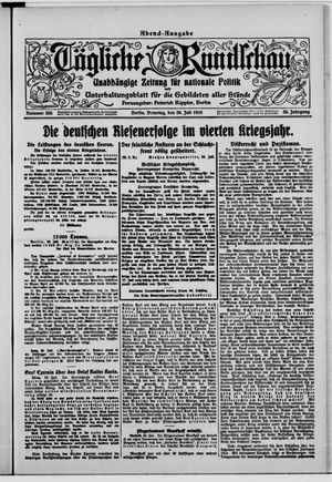 Tägliche Rundschau vom 30.07.1918