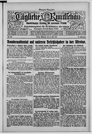 Tägliche Rundschau vom 31.07.1918