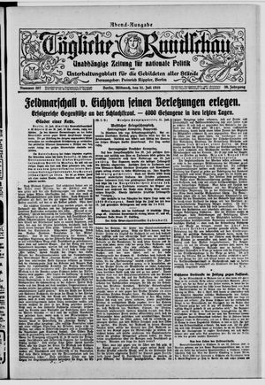 Tägliche Rundschau vom 31.07.1918