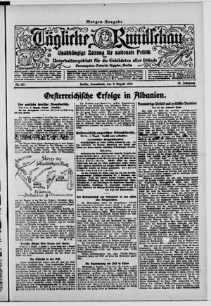Tägliche Rundschau on Aug 3, 1918