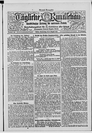 Tägliche Rundschau vom 08.08.1918