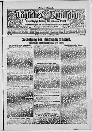 Tägliche Rundschau vom 10.08.1918