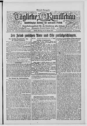 Tägliche Rundschau on Aug 12, 1918