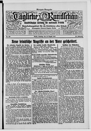 Tägliche Rundschau vom 18.08.1918