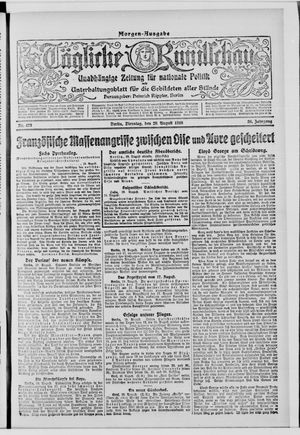 Tägliche Rundschau vom 20.08.1918