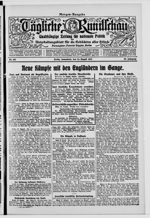 Tägliche Rundschau vom 24.08.1918
