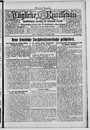 Tägliche Rundschau vom 28.08.1918