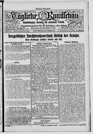 Tägliche Rundschau vom 28.08.1918