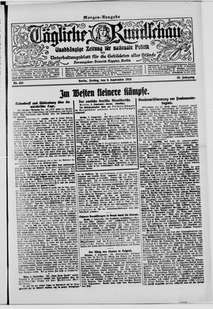 Tägliche Rundschau vom 06.09.1918