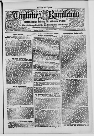 Tägliche Rundschau vom 06.09.1918