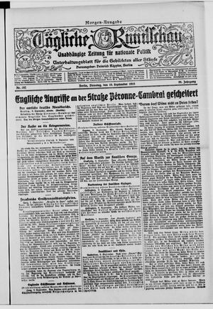 Tägliche Rundschau vom 10.09.1918