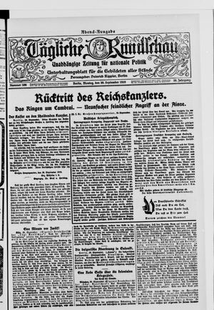 Tägliche Rundschau vom 30.09.1918