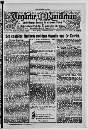 Tägliche Rundschau vom 04.10.1918