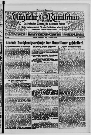Tägliche Rundschau on Oct 5, 1918