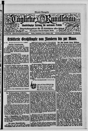 Tägliche Rundschau on Oct 5, 1918
