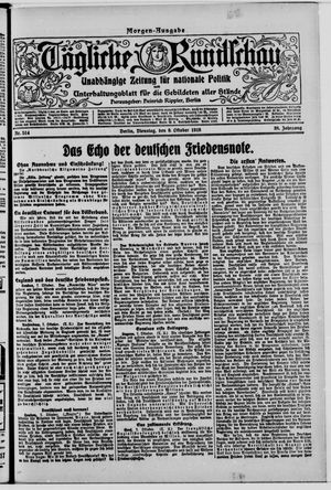 Tägliche Rundschau vom 08.10.1918