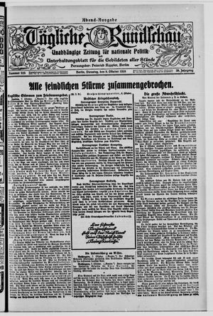 Tägliche Rundschau vom 08.10.1918