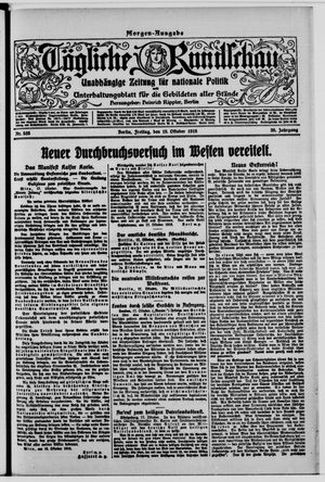 Tägliche Rundschau vom 18.10.1918