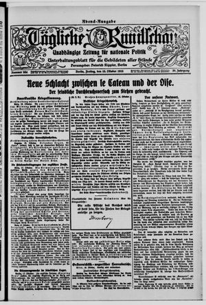 Tägliche Rundschau vom 18.10.1918