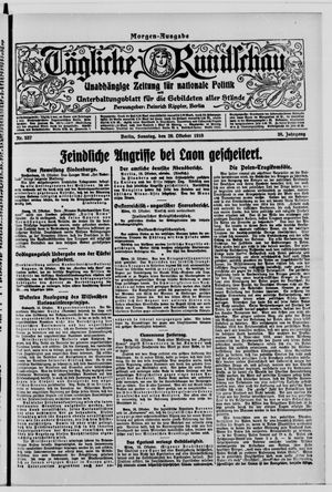 Tägliche Rundschau vom 20.10.1918