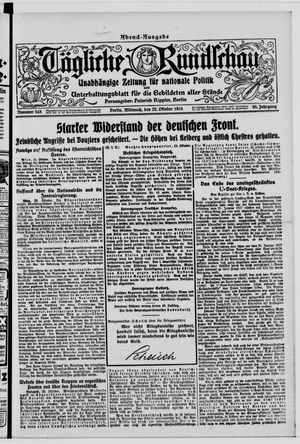 Tägliche Rundschau vom 23.10.1918