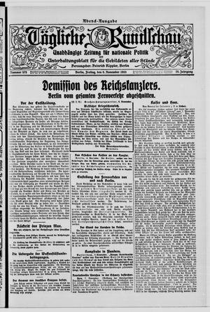 Tägliche Rundschau on Nov 8, 1918