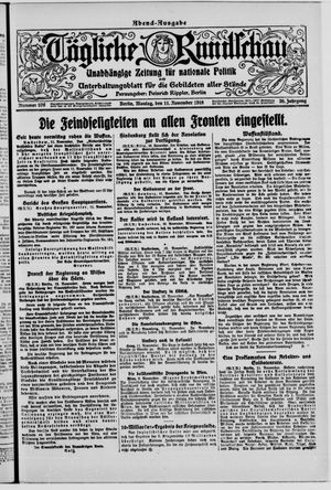 Tägliche Rundschau on Nov 11, 1918