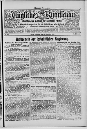 Tägliche Rundschau on Nov 13, 1918