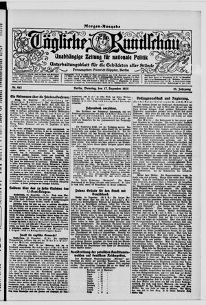 Tägliche Rundschau vom 17.12.1918