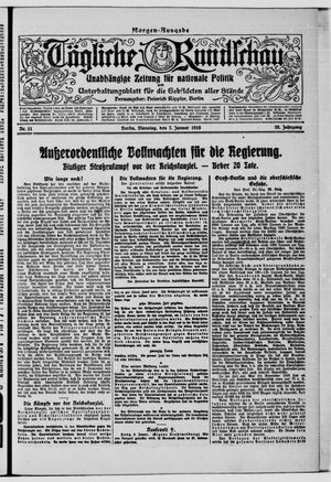 Tägliche Rundschau on Jan 7, 1919