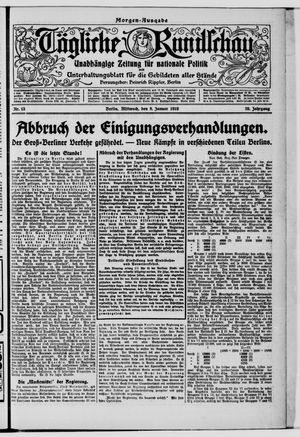 Tägliche Rundschau on Jan 8, 1919