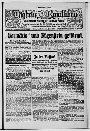 Tägliche Rundschau on Jan 11, 1919