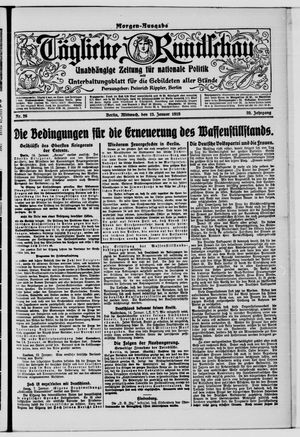 Tägliche Rundschau on Jan 15, 1919