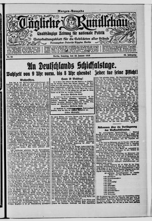 Tägliche Rundschau on Jan 19, 1919