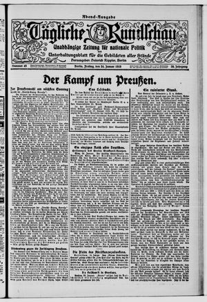 Tägliche Rundschau on Jan 24, 1919