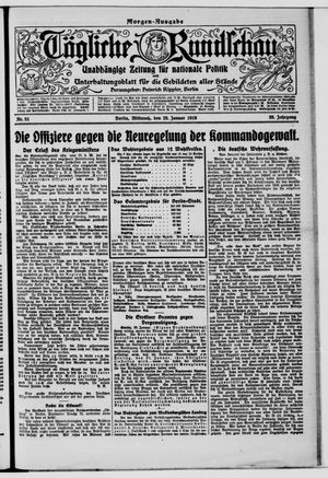 Tägliche Rundschau on Jan 29, 1919