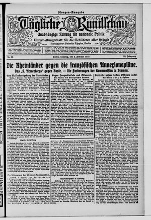 Tägliche Rundschau on Feb 2, 1919