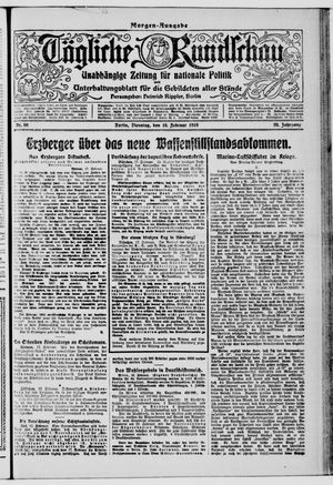 Tägliche Rundschau on Feb 18, 1919