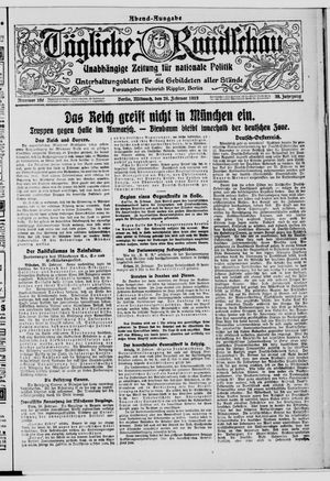 Tägliche Rundschau vom 26.02.1919