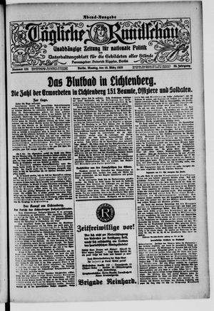 Tägliche Rundschau on Mar 10, 1919